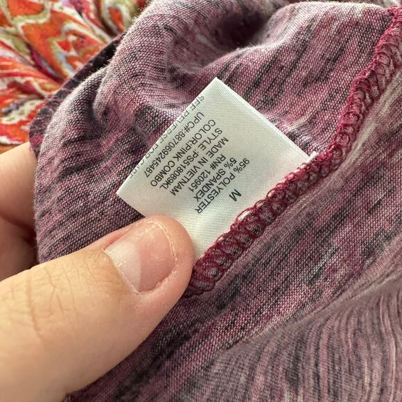 Pink Republic Red & Orange & Multicolor Print Maxi Dress Size Medium Sleeveless - Picture 7 of 7